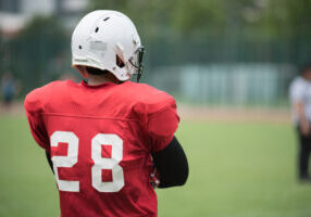 youth football player